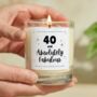 40 And Absolutely Fabulous 40th Birthday Candle, thumbnail 1 of 8