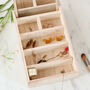 Personalised Wooden Jewellery Box With Mirror, thumbnail 6 of 8