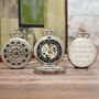 Personalised Silver Plated Pocket Watch Web Design, thumbnail 1 of 6