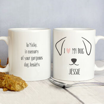 Personalised I Love My Dog Ceramic Mug, 2 of 4