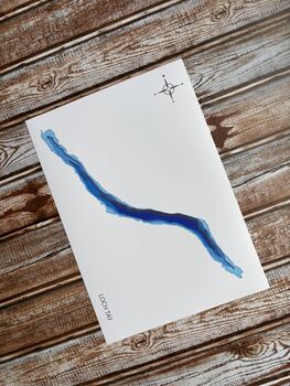 Loch Tay Bathymetric Print, 2 of 3
