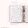 Personalised 2024 Weekly Diary| Planner| Dusky Pink, thumbnail 9 of 10