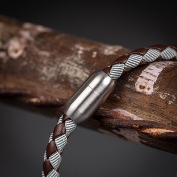 Men's Leather And Cord Bracelet, 4 of 7