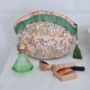 Personalised Peach Floral Dome Quilted Make Up Bag For Her, thumbnail 2 of 3