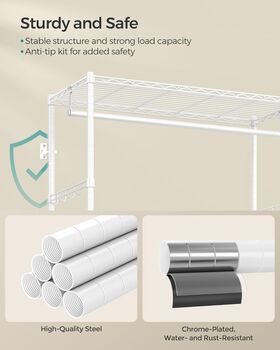 Heavy Duty Garment Rack With Drawers And Hanging Rail, 4 of 8