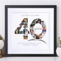 Personalised Ruby Wedding Anniversary Collage, thumbnail 10 of 11