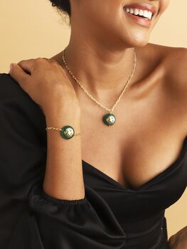 Melange Bracelet Green Onyx, 4 of 5