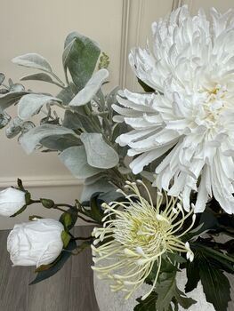 White Winter Protea And Rose Bunch, 2 of 2