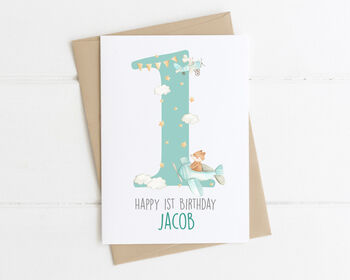 Personalised Children's Birthday Card Aeroplanes, 8 of 9