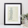 Personalised Our Family Beliefs Print, thumbnail 3 of 7
