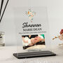 Personalised Christening Photo Acrylic Plaque Gift, thumbnail 1 of 3