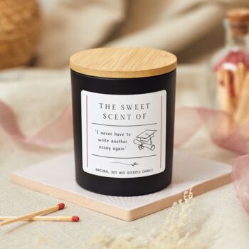 Funny University Graduation Scented Candle Gift For Friend, 4 of 10