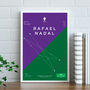 Nadal Infographic Tennis Art Print, thumbnail 1 of 3