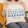 Personalised First Home Cushion Gift For New House, thumbnail 1 of 6