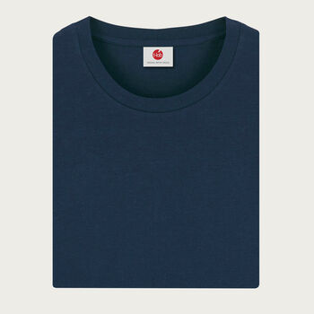 Two Pack Navy And Pale Blue Organic Plain T Shirts, 2 of 7