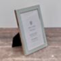 Isaac Jacobs Pale Blue And Silver Plated Border Photo Frame, thumbnail 1 of 3