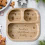 Personalised Christmas Bamboo Suction Plate, thumbnail 1 of 4
