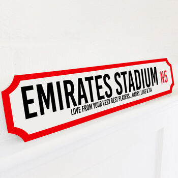 Personalised Football Stadium Street Sign, 2 of 12