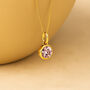 Personalised Gold Plated Sterling Silver June Alexandrite Birthstone Necklace, thumbnail 1 of 10