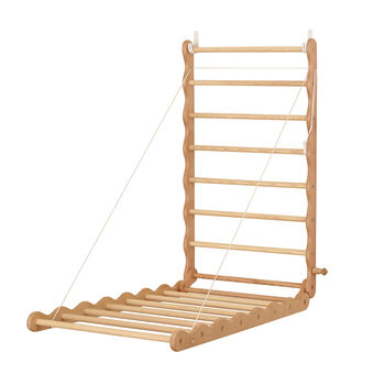Wall Mounted Laundry Ladder Drying Rack, 9 of 9