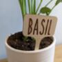 Five Personalized Plant Marker Garden Herb Marker Tags, thumbnail 3 of 12