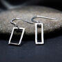 Asymmetrical Geometric Sterling Silver Earrings, thumbnail 1 of 4