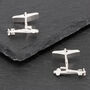 Submarine Cufflinks In Sterling Silver, thumbnail 1 of 3