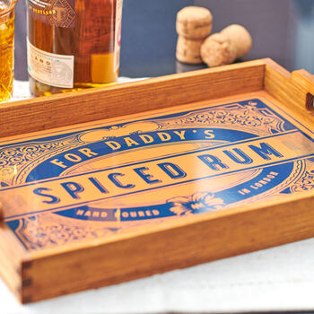 Personalised Old Vintage Style Drinks Tray, 2 of 5