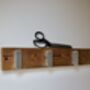 Flip Up, Flip Down Wall Mounted Reclaimed Wooden Hook, thumbnail 6 of 11