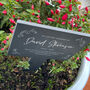 Personalised Large Wreath Memorial Slate Plant Marker, thumbnail 5 of 8