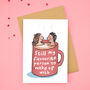 Coffee Couple Favourite Person Valentine's Card, thumbnail 1 of 2