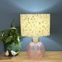 Lime Green And Pink Floral Buds Lampshades, thumbnail 5 of 10