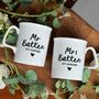 Couples Luxury Bone China Mugs With Name And Date, thumbnail 2 of 4