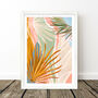 Tropical Palm Leaves Abstract Art Print, thumbnail 7 of 10