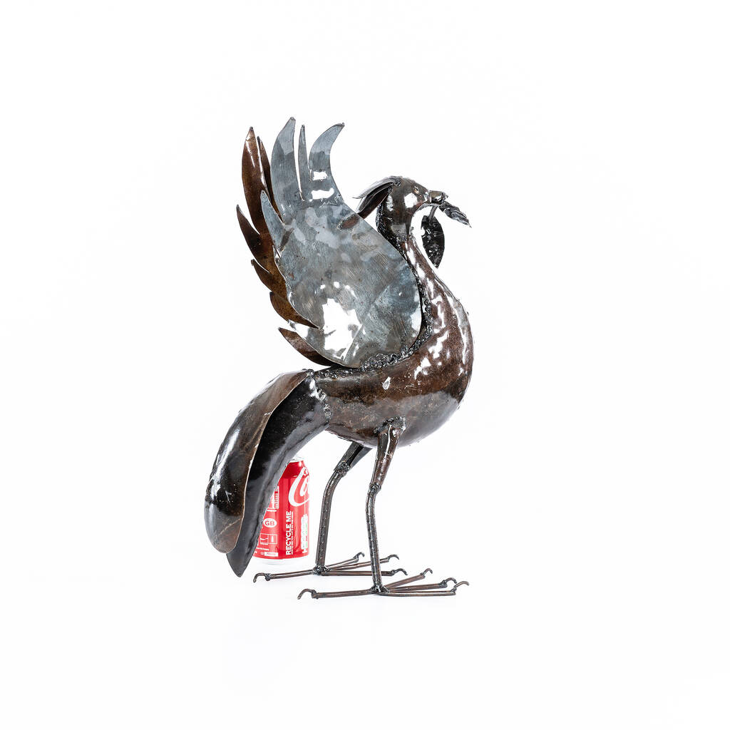 Liver Bird Medium Metal Sculpture By Pangea Metal Sculptures