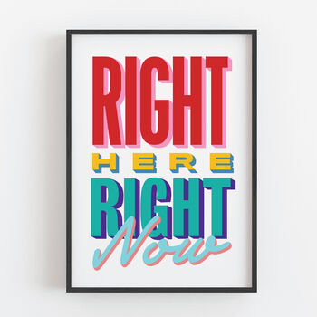 Right Here, Right Now Retro Print, 5 of 6