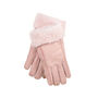 Pink Stitch Sheepskin Gloves, thumbnail 1 of 7