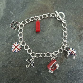 British Icons And Union Jack Charm Bracelet, 5 of 5