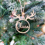 Personalised Wooden Christmas Ornament With Name, thumbnail 1 of 6