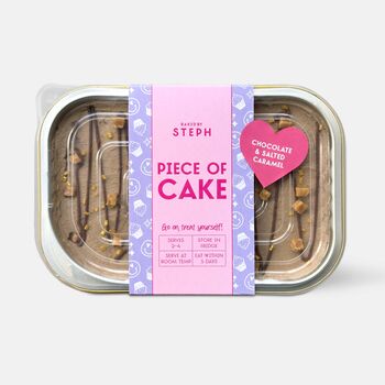 Piece Of Cake Postable Cake Box Chocolate And Salted Caramel, 4 of 4