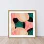 Green And Pink Abstract Shells Art Print, thumbnail 5 of 7