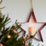 Large Red Hanging Star Candle Holder, thumbnail 2 of 2