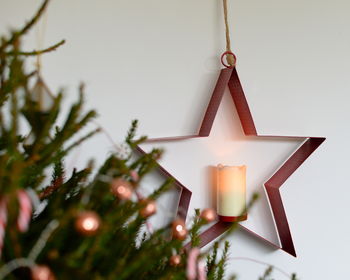 Large Red Hanging Star Candle Holder, 2 of 2