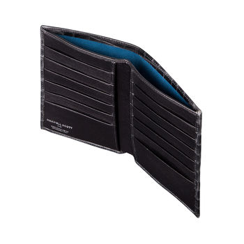 Mens Leather Long Jacket Wallet.'The Pianillo Croco', 8 of 11