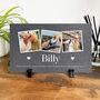 Personalised Memorial Photo Slate With Stand 25 X 15cm, thumbnail 1 of 5