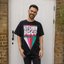 Kitchen Disco Men's Retro Slogan T Shirt In Black, thumbnail 2 of 4