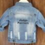 Baby/Toddler Denim Jacket With Embroidered Name, thumbnail 1 of 7