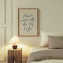 Please Turn Off The Big Light Bedroom Wall Art Print, thumbnail 9 of 10