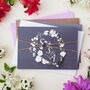 Lilac, Grey White Floral Wedding Invitations, thumbnail 1 of 6
