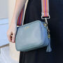 Personalised Grained Leather Crossbody Bag With Strap, thumbnail 12 of 12